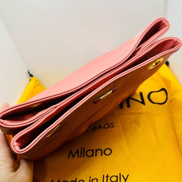VALENTINO by MARIO VALENTINO โก Rita Pink Leather โก Shoulder Bag ๐ฒ Price to Sell - Picture 10 of 16